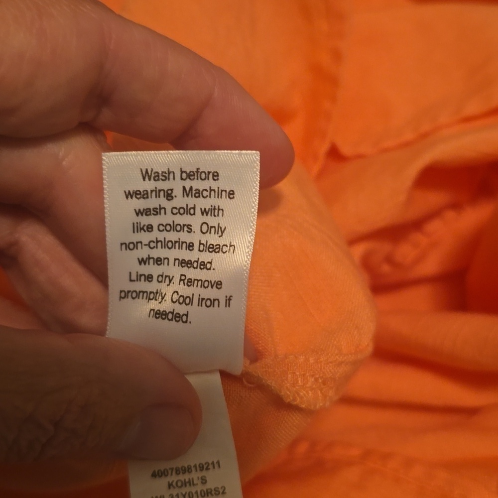 LC Lauren Conrad Peach Dress Size M (Bin 7) - Picture 9 of 9